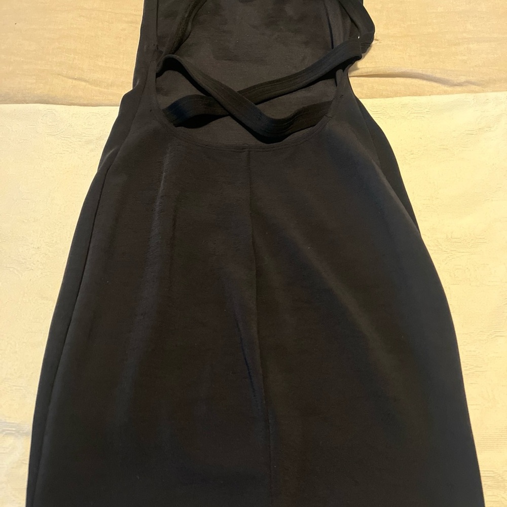 Robin Piccone Sexy Black Spandex Nylon Dress, Strappy Back  M - Picture 8 of 9